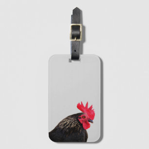 Etiqueta Para Maletas Rooster negro