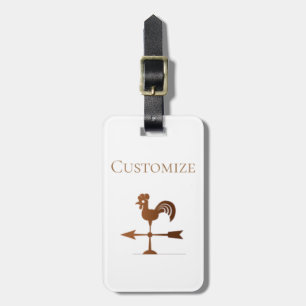 Etiqueta Para Maletas Rooster Weathervane Thunder_Cove
