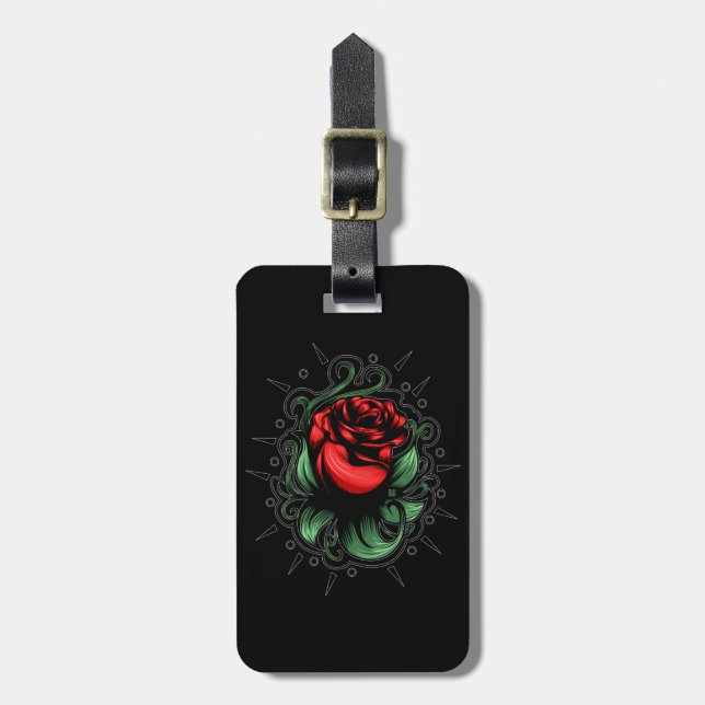 Etiqueta Para Maletas Rosa asombroso (Frente Vertical)