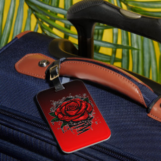 Etiqueta Para Maletas Rosa Áspera