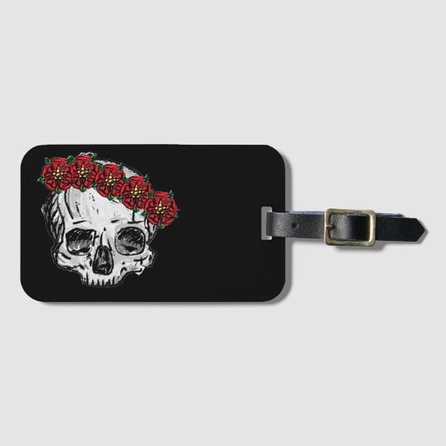 Etiqueta Para Maletas Rosa de asesinato (Anverso horizontal)