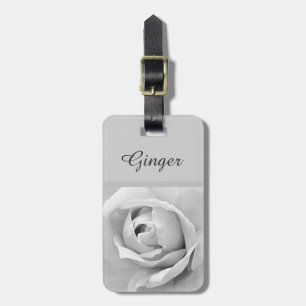Etiqueta Para Maletas Rosa de nombre elegante