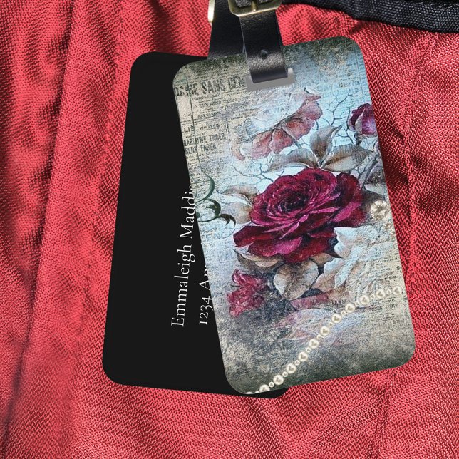 Etiqueta Para Maletas Rosa de Victoria Ephemera (Subido por el creador)