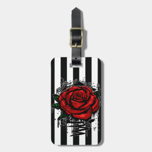 Etiqueta Para Maletas Rosa grafiti negro blanco raya arte urbano calle