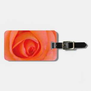 Etiqueta Para Maletas Rosa Naranja Maravillosa Capullo