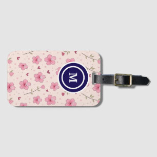 Etiqueta Para Maletas Rosa Polvorienta Boho Floral Acuarela Personalizad