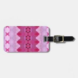 Etiqueta Para Maletas Rosa rosa Ikat 3