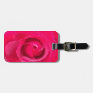 Etiqueta Para Maletas Rosa Rosa Roja Romántica