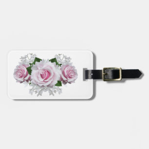 Etiqueta Para Maletas Rosa Rosa Rosa Bouquet