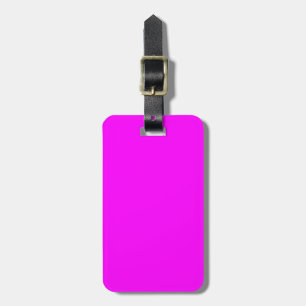 Etiqueta Para Maletas Rosa Sólido