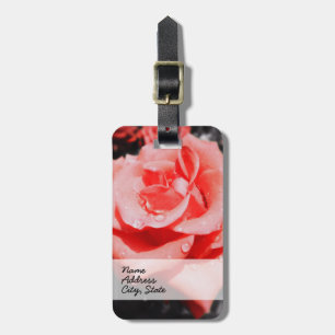Etiqueta Para Maletas Rosas de época