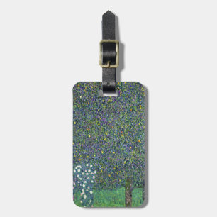 Etiqueta Para Maletas Rosas debajo de los árboles, c.1905