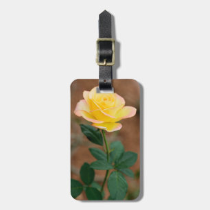 Etiqueta Para Maletas Rosas florales de las flores de la flor del rosa