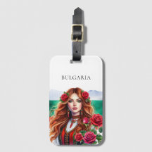 Rosas rojas búlgaras de la tradición de la bandera