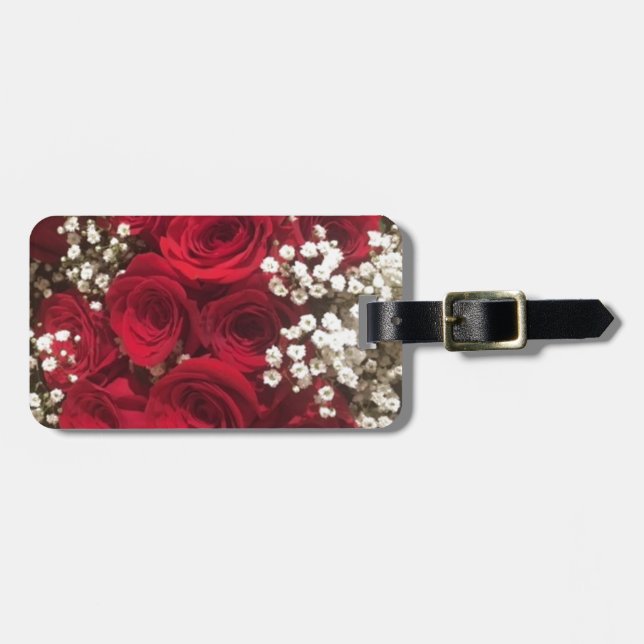 Etiqueta Para Maletas Rosas y la respiración del bebé (Frente Horizontal)