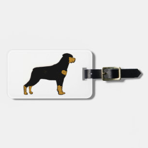 Etiqueta Para Maletas Rottweiler silo