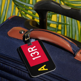 Etiqueta Para Maletas Rótulo A13R del punto de sujeción