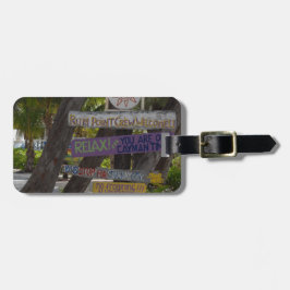 Etiqueta Para Maletas Rótulo post Rum Point Gran Caimán