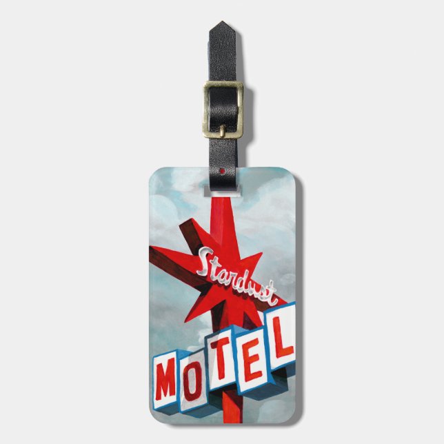 Etiqueta Para Maletas Rótulo Stardust Motel (Frente Vertical)