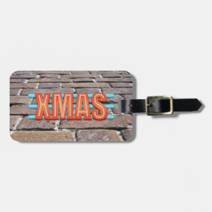 Etiqueta Para Maletas Rótulo XMAS