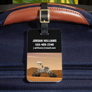 Etiqueta Para Maletas Rover de curiosidad del laboratorio de ciencias de