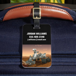 Etiqueta Para Maletas Rover de curiosidad del laboratorio de ciencias de