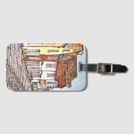 Etiqueta Para Maletas Row Of Houses