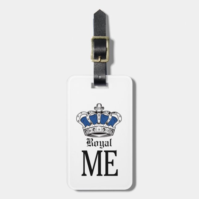 Etiqueta Para Maletas Royal Me - Azul (Frente Vertical)