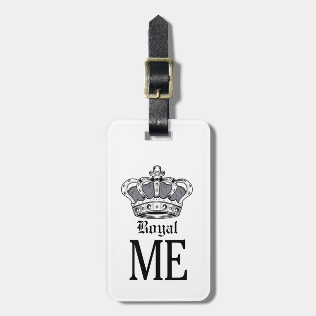 Etiqueta Para Maletas Royal Me - Gray (Frente Vertical)