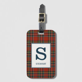 Etiqueta Para Maletas Royal Stewart Tartan Monogrammed