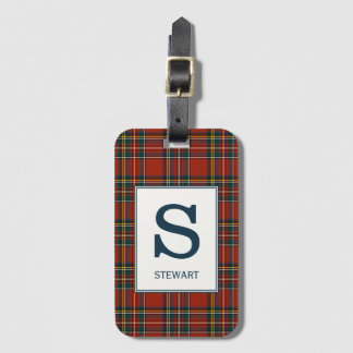 Etiqueta Para Maletas Royal Stewart Tartan Monogrammed
