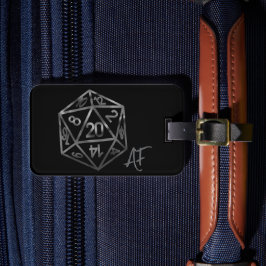 Etiqueta Para Maletas RPG Crit AF | Fantasía Tabletop Retro Gamer Dice