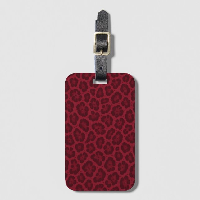 Etiqueta Para Maletas Ruby Rugido (Anverso vertical)