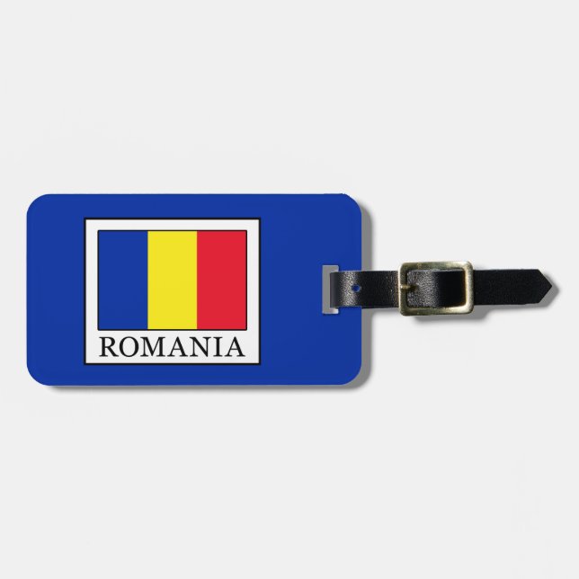 Etiqueta Para Maletas Rumania (Frente Horizontal)