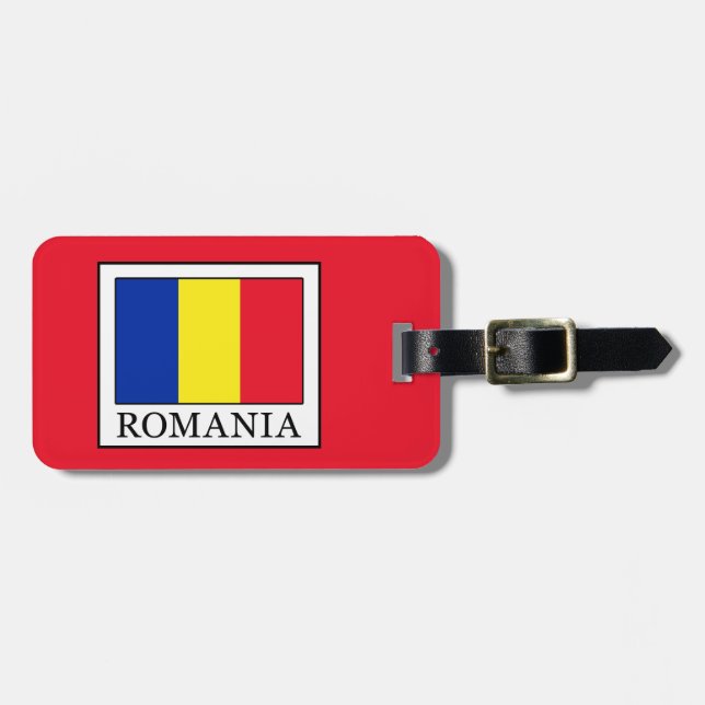 Etiqueta Para Maletas Rumania (Frente Horizontal)