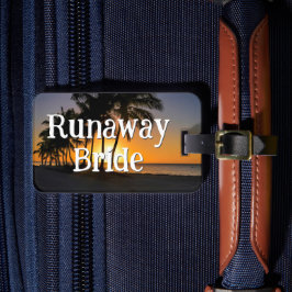 Etiqueta Para Maletas Runaway Bride Funny Getaway