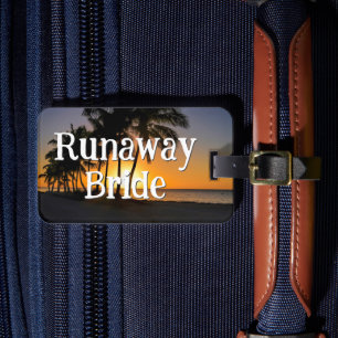 Etiqueta Para Maletas Runaway Bride Funny Getaway
