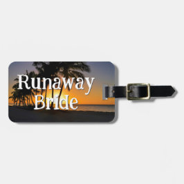 Etiqueta Para Maletas Runaway Bride Funny Getaway