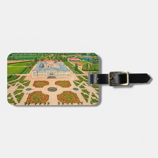 Etiqueta Para Maletas Rundāle Palace Letonia estilizado (Frente Horizontal)