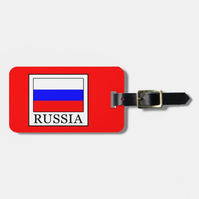 Etiqueta Para Maletas Rusia (Frente Horizontal)