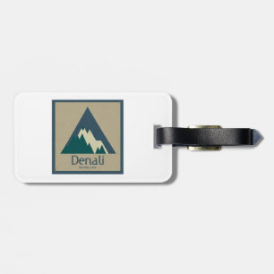 Etiqueta Para Maletas Rústica del Parque Nacional Denali