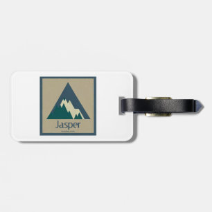 Etiqueta Para Maletas Rústica del Parque Nacional Jasper