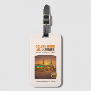 Etiqueta Para Maletas Ruta 66 Golden Hour L-Series   Shamrock Texas