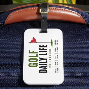 Etiqueta Para Maletas rutina diaria de golf