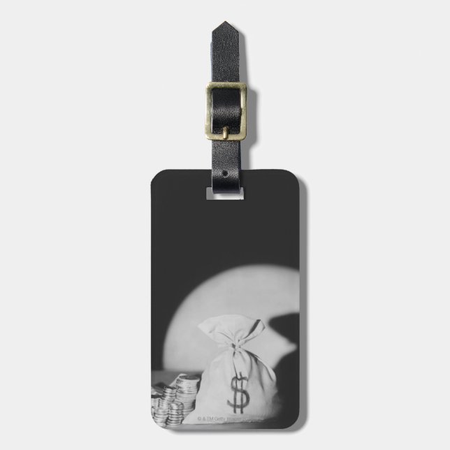 Etiqueta Para Maletas Saco de dinero (Frente Vertical)