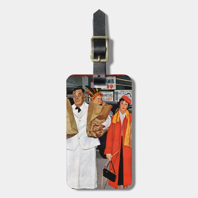 Etiqueta Para Maletas Saco por completo de problema (Frente Vertical)