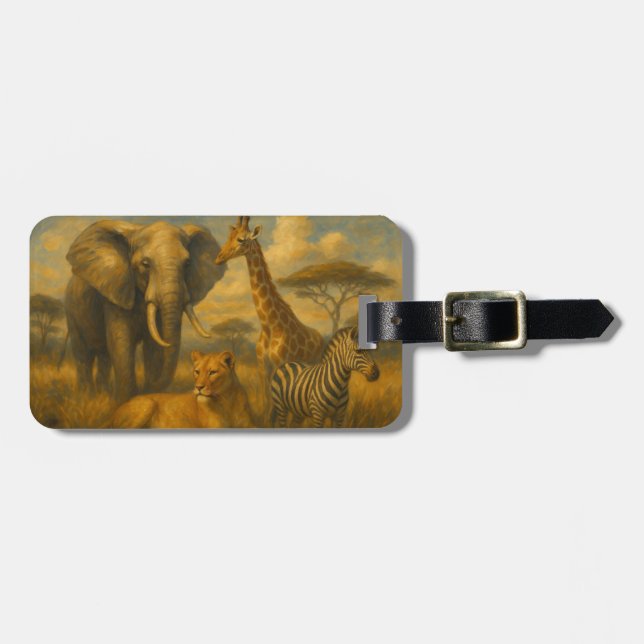 Etiqueta Para Maletas safari (Frente Horizontal)