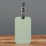 Etiqueta Para Maletas Sage Green Minimalista Moderno Monograma elegante<br><div class="desc">Presentamos nuestra elegante colección de monogramas Minimalistas y ecológicos: eleve su estética con serenidad sofisticada y elegancia intemporal. Nuestra colección muestra diseños minimalistas en un ambiente tranquilo y verde, complementado con refinados monogramas adaptados a su estilo personal. Desde papel pulido hasta accesorios versátiles, cada pieza de nuestra colección está meticulosamente...</div>