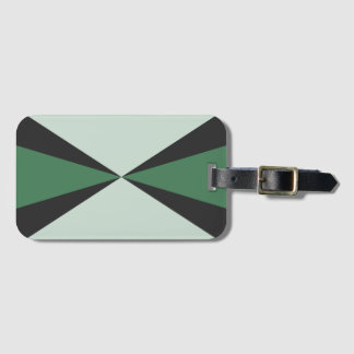 Etiqueta Para Maletas Sage Mint Bosque Negro Verde Retro Estallido de Es