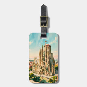 Etiqueta Para Maletas Sagrada Familia Barcelona Viaje Personalizado Acua